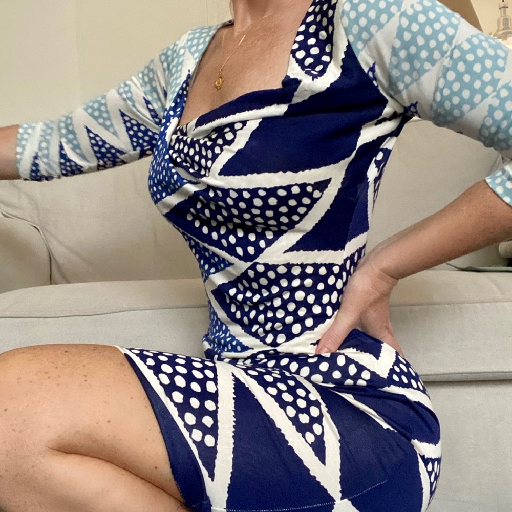 DVF Tribal Silk Dress